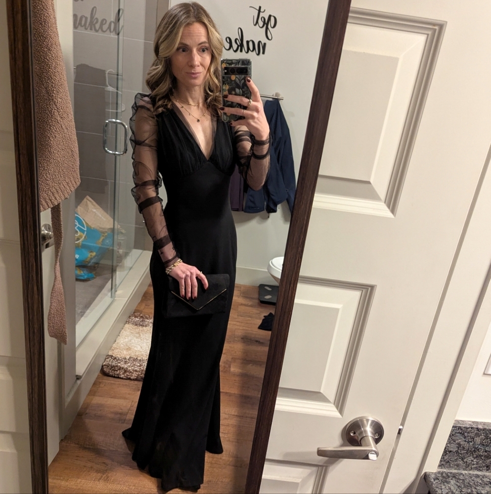 Elegant Black Evening Gown